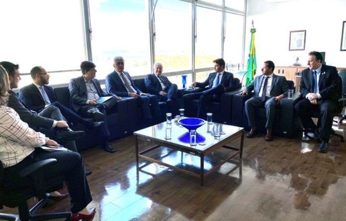 Reunião do ministro Marcos Pontes com o novo ministro das Comunicações, Fábio Faria / Foto: Instagram